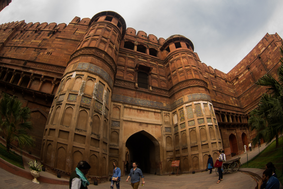 Red Fort, Agra, India: Красный форт, вторая достопримечательность города Агра, Индия.