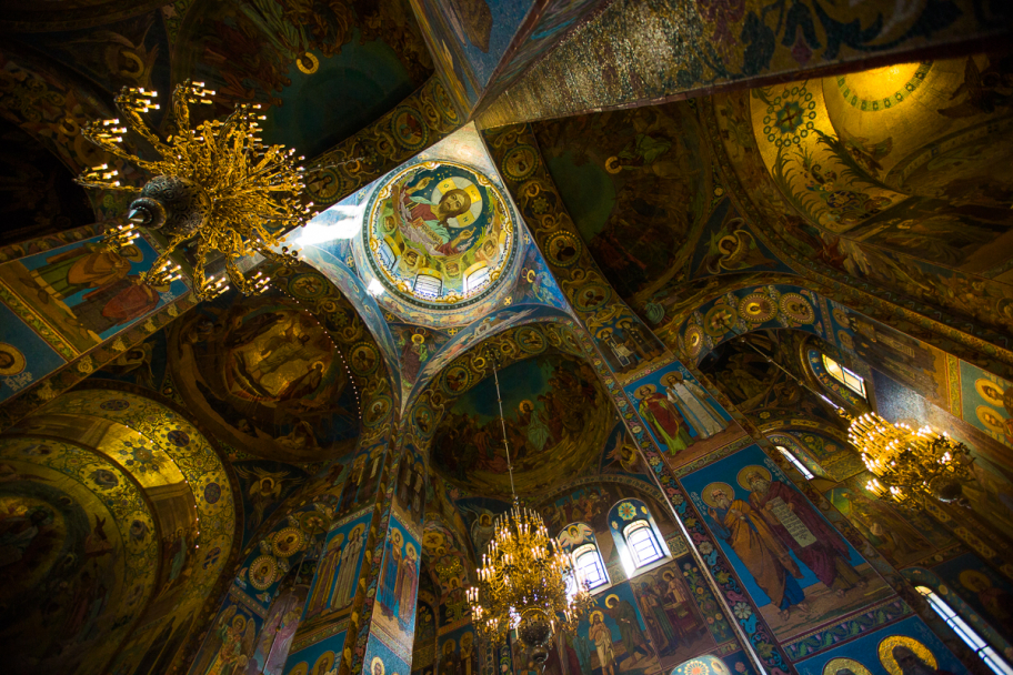 Спас на крови: Внутри храма Спаса на крови, Санкт-Петербург, Россия