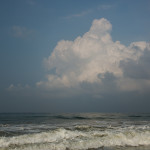 океан, небо, облака